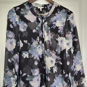 Joie floral  blouse silk 100% size M‎
